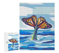 Jigsaws 500 PCS for Teenagerss Whale The Butterfly Puzzles for Adults Hands-on Game Birthday Present Birthday Present, Gifts, 500 PCS