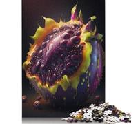 Jigsaws 500 Pieces for Adults Art Exotic Fruit Jigsaw Puzzles for Adults Woodenboard Puzzles Challenging Game 500pcs (52x38cm)