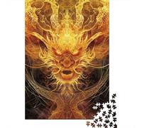 Jigsaws 500 Pieces for Adults DJ Neon Border Collie Puzzle for Adults Cardboard Puzzles Home Art Decor 500pcs (52x38cm)