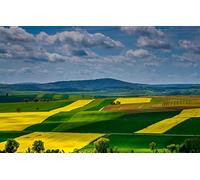 jigsaws 500 pieces for adults prime,natural beauty,hills,fields,Germany 52x38CM