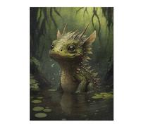 Jigsaws 52x38cm/1000pcs for Adults Rise of The Swamp Dragon Puzzles for Adults Hands-on Game Pattern Assembly Christmas Birthday Gifts 52x38cm/1000pcs