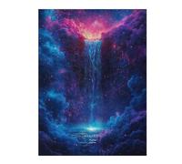 Jigsaws 52x38cm/1000pcs for Adults Sign Aquarius Waterfall Jigsaws for Adults Brain Teaser Game But Fun And Humorous Fun Activities at Home 52x38cm/1000pcs