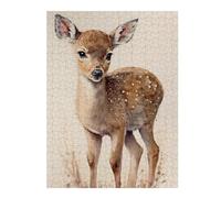 Jigsaws 52x38cm/1000pcs for Adults Whispering Woods Fawn's First Steps Puzzles for Adults Hands-on Game Pattern Assembly Christmas Birthday Gifts 52x38cm/1000pcs