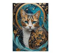 Jigsaws 52x38cm/1000pcs for Teenagerss Cat Kintsugi Puzzles for Adults Relaxing Games Difficult Hard Gifts for Friends And Family 52x38cm/1000pcs