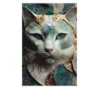 Jigsaws 75x50cm/1000pcs for Adults Abstract Cat Gem Kintsugi Puzzles for Adults Hands-on Game Pattern Assembly Christmas Birthday Gifts 75x50cm/1000pcs