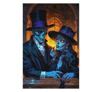 Jigsaws 75x50cm/1000pcs for Adults Baron Samedi And Maman Brigitte in Gothic Setting Jigsaws for Adults Brain Teaser Game But Fun And Humorous Fun Activities at Home 75x50cm/1000pcs
