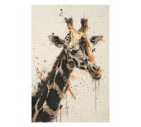 Jigsaws 75x50cm/1000pcs for Adults Giraffe Profile Painting Jigsaws for Adults Brain Teaser Game But Fun And Humorous Fun Activities at Home 75x50cm/1000pcs