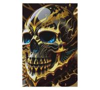 Jigsaws 75x50cm/1000pcs for Adults Golden Skull Puzzles for Adults Hands-on Game Pattern Assembly Christmas Birthday Gifts 75x50cm/1000pcs