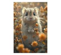 Jigsaws 75x50cm/1000pcs for Adults Hamster Cartoon Animal Puzzles for Adults Hands-on Game Pattern Assembly Christmas Birthday Gifts 75x50cm/1000pcs