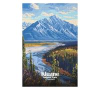 Jigsaws 75x50cm/1000pcs for Adults Kluane National Park Canada Landscape Puzzles for Adults Hands-on Game Pattern Assembly Christmas Birthday Gifts 75x50cm/1000pcs