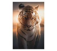 Jigsaws 75x50cm/1000pcs for Adults Sunset Tiger Majesty Puzzles for Adults Hands-on Game Pattern Assembly Christmas Birthday Gifts 75x50cm/1000pcs
