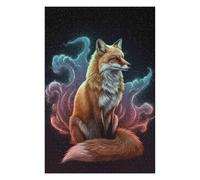 Jigsaws 75x50cm/1000pcs for Teenagerss Fox in Space Jigsaw for Adults Hands-on Game Difficult Challenge Birthday Present, Gifts, 75x50cm/1000pcs