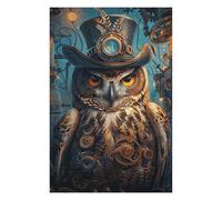 Jigsaws 75x50cm/1000pcs for Teenagerss Steampunk Owl Animal Puzzles for Adults Relaxing Games Difficult Hard Gifts for Friends And Family 75x50cm/1000pcs