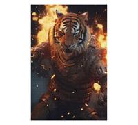 Jigsaws for Adults 1000 PCS Fighting Warrior Tiger Adult Jigsaw Puzzle Family Game Difficult Challenge Deal As Gifts for The Whole Family 1000 PCS