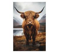 Jigsaws for Adults 1000 PCS Highland Cow Cattle Teenagers Puzzles Toy Wall Decor Staycation Kill Time Deal As Gifts for The Whole Family 1000 PCS