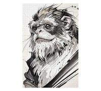Jigsaws for Adults 1000 PCS Monkey Portrait in Ink Adult Jigsaw Puzzle Family Game Difficult Challenge Deal As Gifts for The Whole Family 1000 PCS