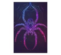 Jigsaws for Adults 1000 PCS Neon Spider Animal Adult Jigsaw Puzzle Family Game Difficult Challenge Deal As Gifts for The Whole Family 1000 PCS