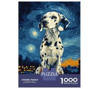 Jigsaws for Adults 1000 Pieces Dalmatian Starry Night -7 Adult Jigsaw Puzzle Fun Games Analysis And Logic Deal As Gifts for The Whole Family 70x50cm/1000pcs