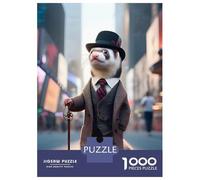 Jigsaws for Adults 1000 Pieces Distinguished Gentleman Adult Jigsaw Puzzle Fun Games Analysis And Logic Deal As Gifts for The Whole Family 52x38cm/1000pcs