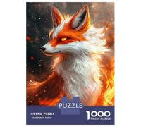 Jigsaws for Adults 1000 Pieces Fiery Fox Majesty-8 Adult Jigsaw Puzzle Fun Games Analysis And Logic Deal As Gifts for The Whole Family 38x26cm/1000pcs