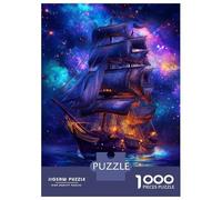 Jigsaws for Adults 1000 Pieces Galactic Sail Voyage -1 Adult Jigsaw Puzzle Fun Games Analysis And Logic Deal As Gifts for The Whole Family 38x26cm/1000pcs