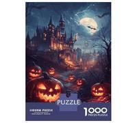 Jigsaws for Adults 1000 Pieces Haunted Castle Glow Adult Jigsaw Puzzle Fun Games Analysis And Logic Deal As Gifts for The Whole Family 38x26cm/1000pcs