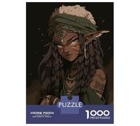 Jigsaws for Adults 1000 Pieces Indigenous Druid Girl Adult Jigsaw Puzzle Fun Games Analysis And Logic Deal As Gifts for The Whole Family 70x50cm/1000pcs