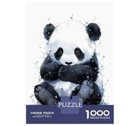 Jigsaws for Adults 1000 Pieces Panda Watercolor Adult Jigsaw Puzzle Fun Games Analysis And Logic Deal As Gifts for The Whole Family 52x38cm/1000pcs