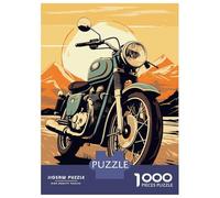 Jigsaws for Adults 1000 Pieces Retro Motorcycle Adult Jigsaw Puzzle Fun Games Analysis And Logic Deal As Gifts for The Whole Family 70x50cm/1000pcs