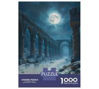 Jigsaws for Adults 1000 Pieces Ruined Arches Under Moonlight Adult Jigsaw Puzzle Fun Games Analysis And Logic Deal As Gifts for The Whole Family 70x50cm/1000pcs