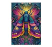 Jigsaws for Adults 1000pcs(38x26cm) Colorful Moth Teenagers Puzzles Toy Wall Decor Staycation Kill Time Deal As Gifts for The Whole Family 1000pcs(38x26cm)