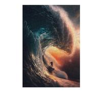 Jigsaws for Adults 300 PCS Surfing The Waves Adult Jigsaw Puzzle Family Game Difficult Challenge Deal As Gifts for The Whole Family 300 PCS