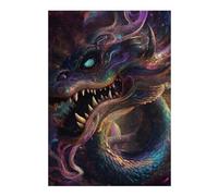 Jigsaws for Adults 38x26cm/1000pcs Hypnotic Space Dragon Teenagers Puzzles Brain Teaser Game Difficult Challenge Help The Brain Exercise 38x26cm/1000pcs
