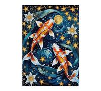 Jigsaws for Adults 38x26cm/1000pcs Koi Fish Starry Night Teenagers Puzzles Relaxing Games Wall Decoration Deal As Gifts for The Whole Family 38x26cm/1000pcs