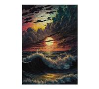 Jigsaws for Adults 38x26cm/1000pcs Ocean Sunset Teenagers Puzzles Brain Teaser Game Difficult Challenge Help The Brain Exercise 38x26cm/1000pcs