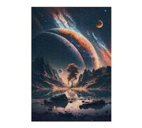 Jigsaws for Adults 38x26cm/1000pcs Twilight Stellar Horizon Teenagers Puzzles Brain Teaser Game Difficult Challenge Help The Brain Exercise 38x26cm/1000pcs