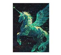Jigsaws for Adults 500 PCS Celestial Unicorn Adult Jigsaw Puzzle Family Game Difficult Challenge Deal As Gifts for The Whole Family 500 PCS