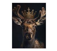 Jigsaws for Adults 500 PCS Little Moose King Adult Jigsaw Puzzle Family Game Difficult Challenge Deal As Gifts for The Whole Family 500 PCS