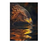 Jigsaws for Adults 500 PCS Magical Eagle In The Dark Adult Jigsaw Puzzle Family Game Difficult Challenge Deal As Gifts for The Whole Family 500 PCS