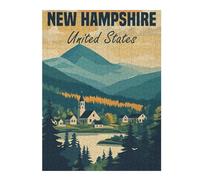 Jigsaws for Adults 500 PCS New Hampshire Landscape Teenagers Puzzles Relaxing Games Wall Decoration Deal As Gifts for The Whole Family 500 PCS