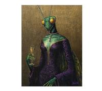 Jigsaws for Adults 500 PCS Praying Mantis Lady Adult Jigsaw Puzzle Family Game Difficult Challenge Deal As Gifts for The Whole Family 500 PCS