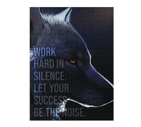 Jigsaws for Adults 500 PCS Work Hard In Silence Teenagers Puzzles Toy Wall Decor Staycation Kill Time Deal As Gifts for The Whole Family 500 PCS