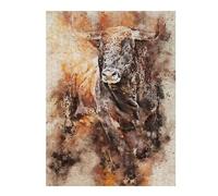 Jigsaws for Adults 52x38cm/1000pcs Bison Splatter Teenagers Puzzles Brain Teaser Game Difficult Challenge Help The Brain Exercise 52x38cm/1000pcs