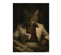 Jigsaws for Adults 52x38cm/1000pcs Cat Boss with Money And Cigar Teenagers Puzzles Relaxing Games Wall Decoration Deal As Gifts for The Whole Family 52x38cm/1000pcs