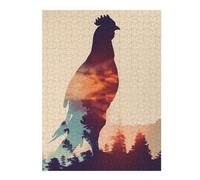 Jigsaws for Adults 52x38cm/1000pcs Chicken Silhouette Teenagers Puzzles Brain Teaser Game Difficult Challenge Help The Brain Exercise 52x38cm/1000pcs