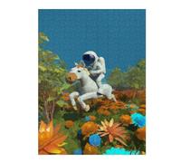 Jigsaws for Adults 52x38cm/1000pcs Horse Astronaut Teenagers Puzzles Brain Teaser Game Difficult Challenge Help The Brain Exercise 52x38cm/1000pcs