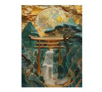 Jigsaws for Adults 52x38cm/1000pcs Japan Golden Granite Wall Teenagers Puzzles Brain Teaser Game Difficult Challenge Help The Brain Exercise 52x38cm/1000pcs
