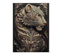 Jigsaws for Adults 52x38cm/1000pcs King Predator Tiger Jigsaw Puzzle Family Games Difficult Hard Deal As Gifts for The Whole Family 52x38cm/1000pcs
