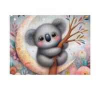 Jigsaws for Adults 52x38cm/1000pcs Koala on Crescent Moon Jigsaw Puzzle Family Games Difficult Hard Deal As Gifts for The Whole Family 52x38cm/1000pcs