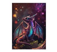 Jigsaws for Adults 52x38cm/1000pcs Rainbow Dragon Cub Teenagers Puzzles Brain Teaser Game Difficult Challenge Help The Brain Exercise 52x38cm/1000pcs
